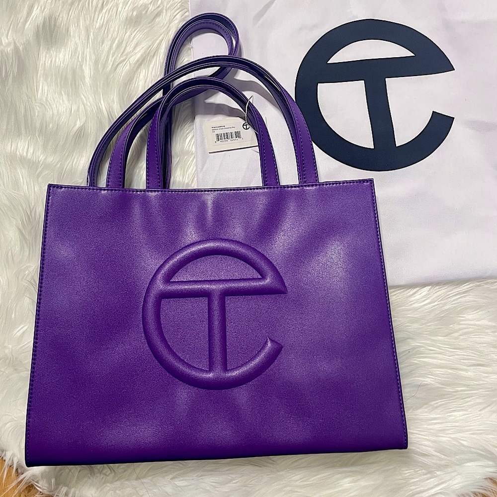 💜 Telfar Shopping Bag medium in Grape💜 100% Authentic Telfar💜 - Picture 5 of 13